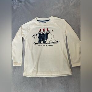 NEW Old Navy Kids Cream Long Sleeve Shirt Size 6-7